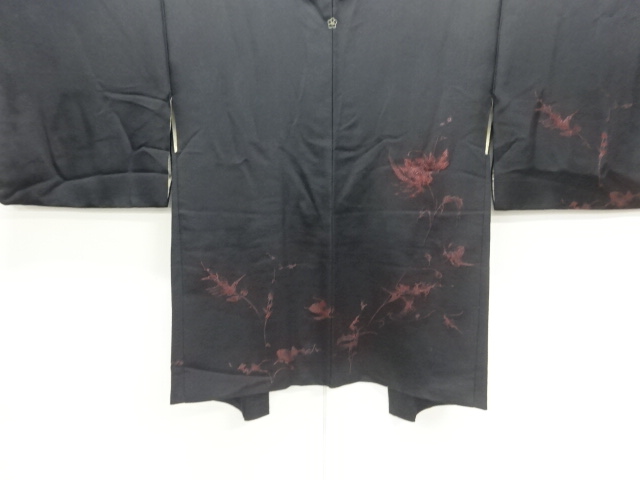 JAPANESE HAORI / URUSHI / WOVEN FLORAL PLANTS